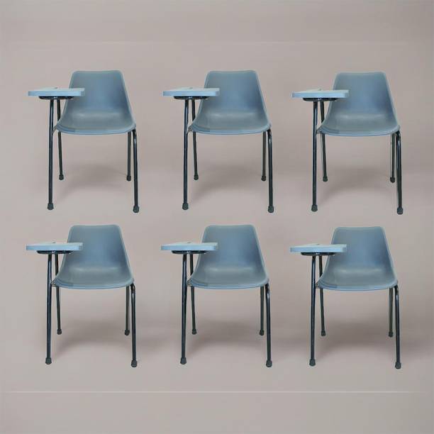 Finch Fox Student Chair with Writing Pad, Heavy 1" Inch Pipe, Anti Skid Buffer, (Set of 6) NA Study Arm Chair