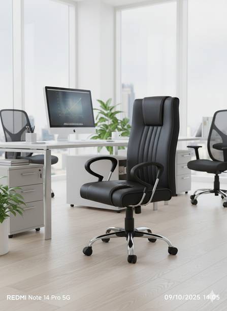 craftswell C-501 Leather Office Adjustable Arm Chair