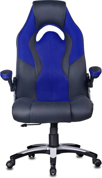 Adiko Stylish Gaming chair in Blue / Black Leatherette Office Executive Chair
