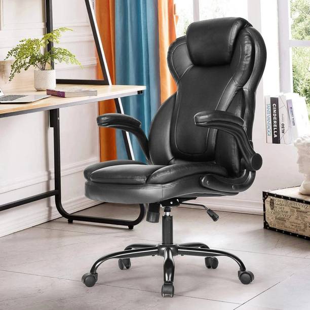 CHAIRTECH ® | High Back | Ergonomic | Home & Office Leatherette Office Adjustable Arm Chair