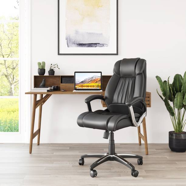 Nilkamal Trenvi Leatherette Office Arm Chair