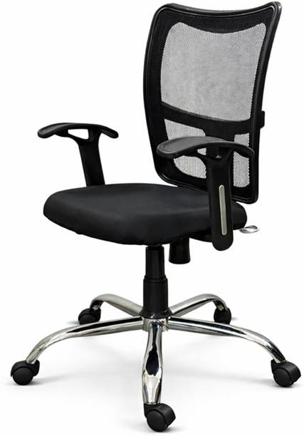 Woodberg Zenith Mid Back Breathable Mesh Fabric Revolving Office Chair Mesh Office Conference Chair