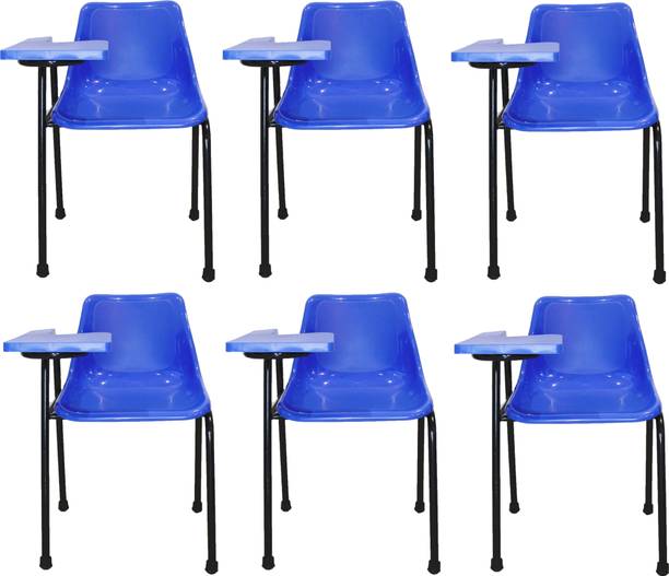 Deal Dhamaal Student Chair with Glossy Seat & Writing Pad, Heavy 1" Inch Pipe (Set of 6) NA Study Arm Chair