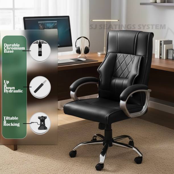 SJseatingsystem Leather Office Executive Chair