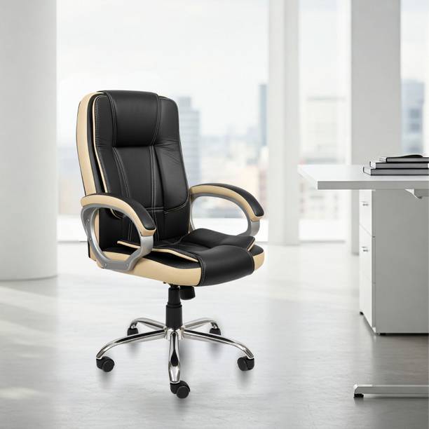 ACTIVA Venture Ergonomic Office Chair| Swivel Chair with Adjustable Height Leatherette Office Adjustable Arm Chair
