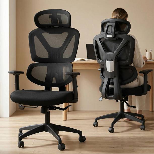 Drogo Ergonomic Office Chair for Work from Home Computer Chair with Lumbar Support 3D Mesh Office Adjustable Arm Chair