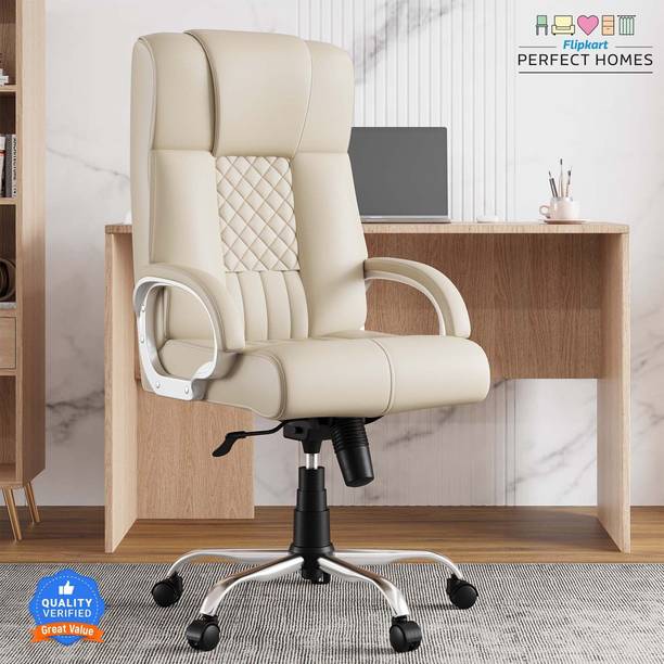 Flipkart Perfect Homes Zenova High Back Ergonomic Revolving Chair Leatherette Office Executive Chair