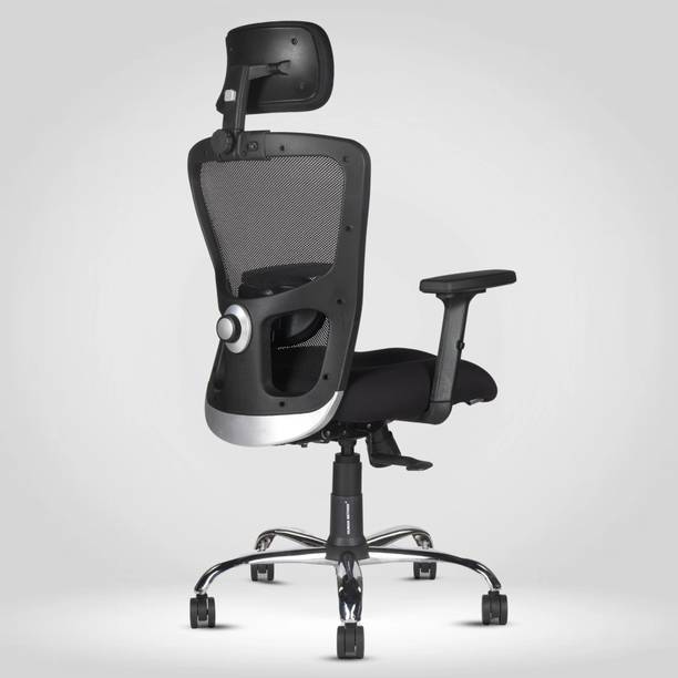 Bluebell GOLF ERGONOMIC HIGH BACK REVOLVING OFFICE CHAIR EXECUTIVE CHAIR BLACK Nylon, Mesh Office Adjustable Arm Chair