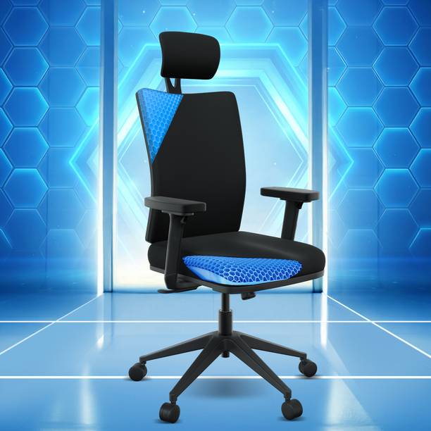 The Sleep Company Onyx SmartGRID Premium Orthopedic High-Back Desk Chair for Office & Home Nylon Office Executive Chair