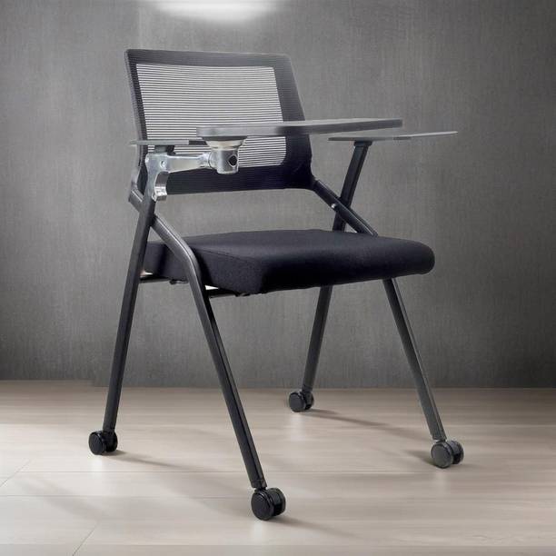 POLO Folding Study Chair With Cushion & Adjustable Writing Pad Micro Suede Study Folding Chair