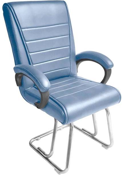 RW REST WELL Regal Comfortable Arm Chair| Ergonomic Relax Chair for Home,study,Reception Leatherette Office Visitor Chair