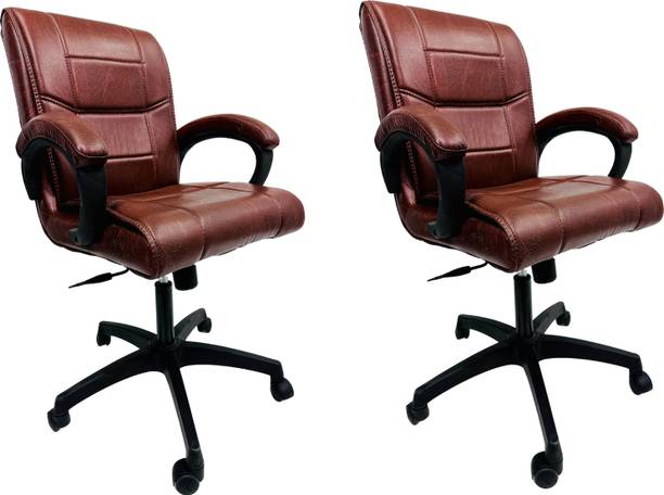 P P CHAIR Multipurpose Durable Designer Comfort 360° Swivel Office Chair Best Revolving Leatherette Office Arm Chair
