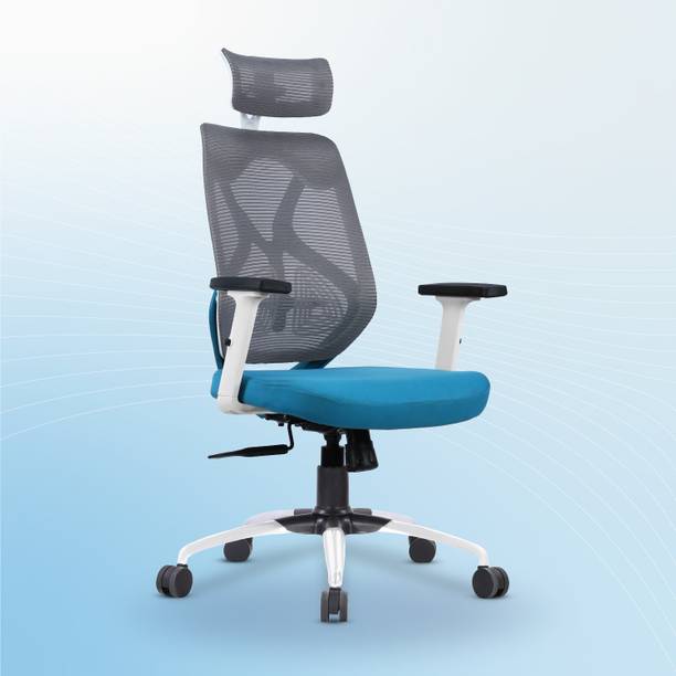Vergo Transform Prime High Back Ergonomic Home Office Chair|Headrest,2D Armrest,Lumbar Mesh Office Executive Chair