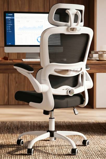 Drogo Ergonomic Office for Work from Home Computer with Lumbar Support Mesh Office Adjustable Arm Chair
