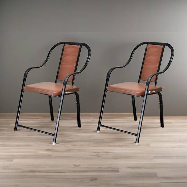SOMRAJ Office visitor dining chair study home outdoor/indoor Leatherette Office Arm Chair