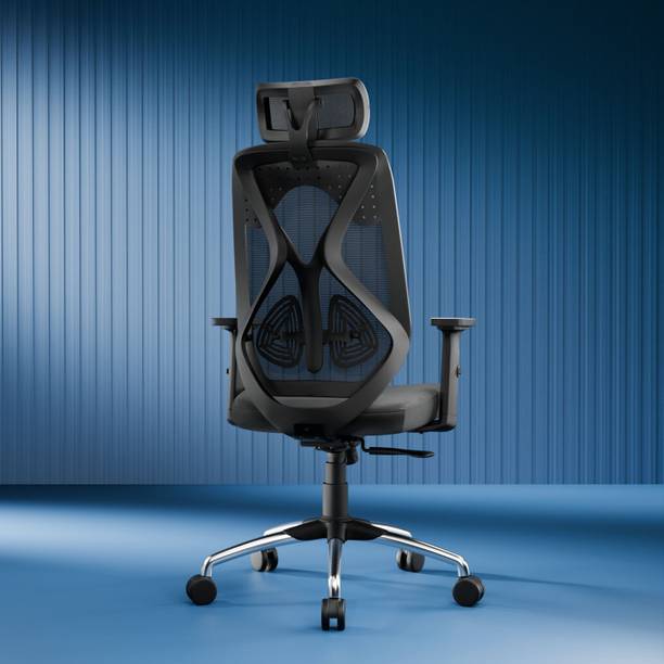 Vergo Transform Prime High Back Ergonomic Chair, 2D Armrests, Metal Base, Home, Study Mesh Office Adjustable Arm Chair