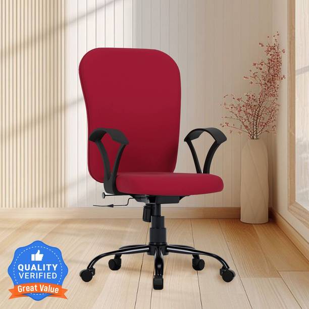 CRATVZ Dioy Ergonomic, Home Desk Office Fabric Office Arm Chair