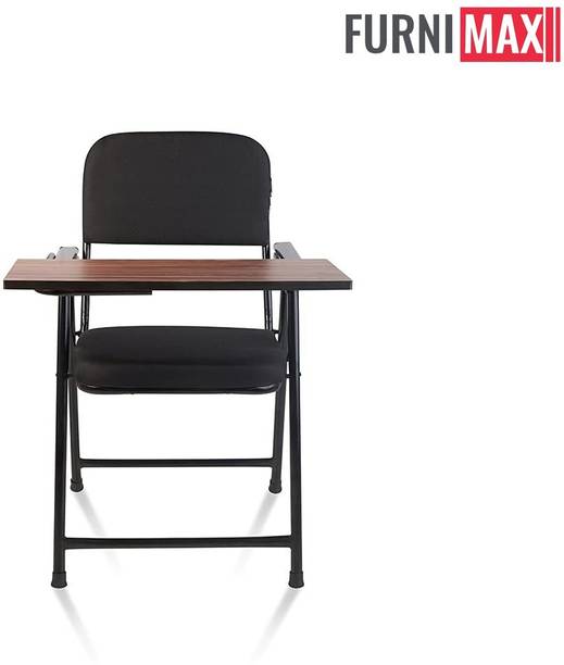 FURNIMAX Folding Study Chair With Cushion & Adjustable Writing Pad Fabric Study Folding Chair