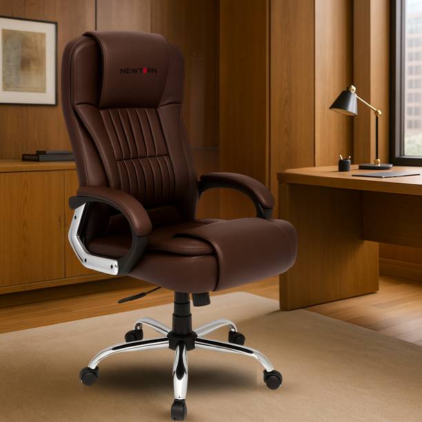 Newturn Dragon Premium Leather Boss office chair with 2 Yrs parts repl. Wty Leatherette Office Executive Chair