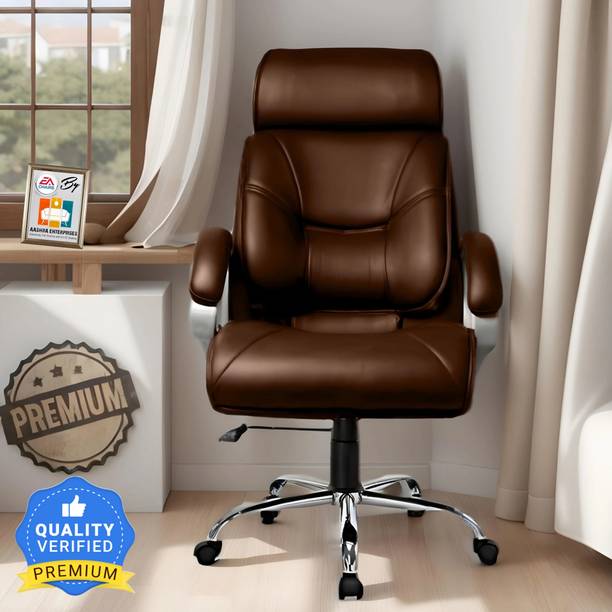 AASHRA ENTERPRISES E.A Super S-91 High Back Boss Chair Made With 1st Grade High Density Premium Leatherette Office Executive Chair