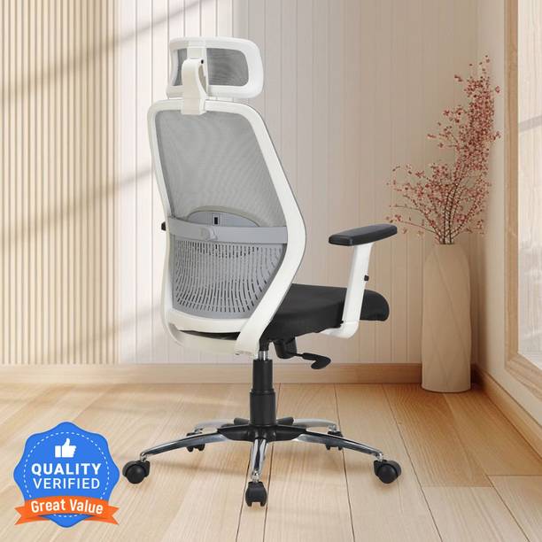 CRATVZ CZ777 High Back Ergonomic Chair with 3 Years Warranty, Home Desk Office Chair, Mesh Office Executive Chair