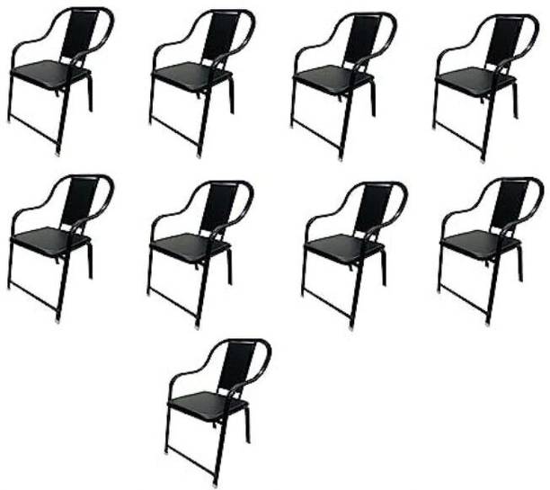 TARUN GRAMUDYOG cast iron visitor Chair without wheel for Home Office study reception Leatherette Office Arm Chair