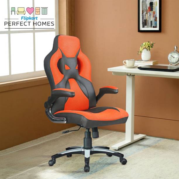 Flipkart Perfect Homes Hawk High Back Revolving Gaming Chair with Adjustable Armrest Leatherette Office Arm Chair
