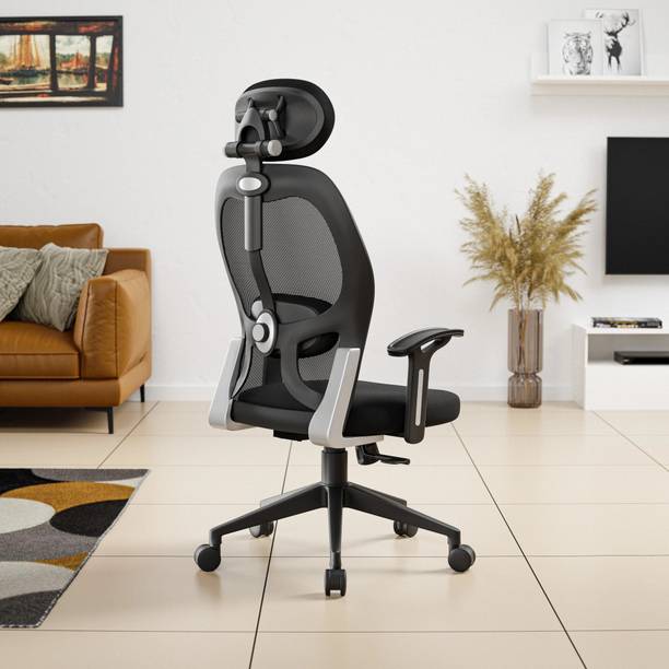 GREEN SOUL NewYork Go High Back Ergonomic |Home, Office, WFH|Lumbar Support|Tilt Mesh Office Arm Chair