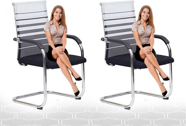 RUDRAAKSH Office Staff Fabric Office Arm Chair