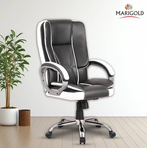 Marigold Revolving Office Chairs, Chair for Office Work at Home Ergonomic | Boss Leatherette Office Executive Chair