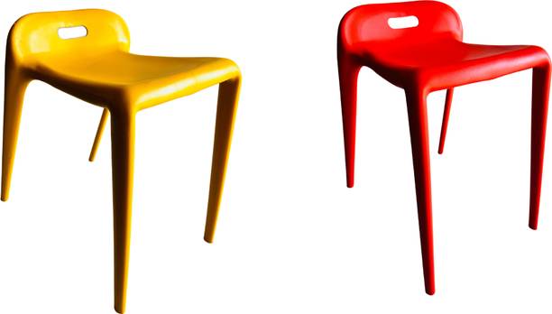 KITHANIA Visitor Chair Study Chair for Students Designer Accent cafe Chair combo NA Study Stacking Chair
