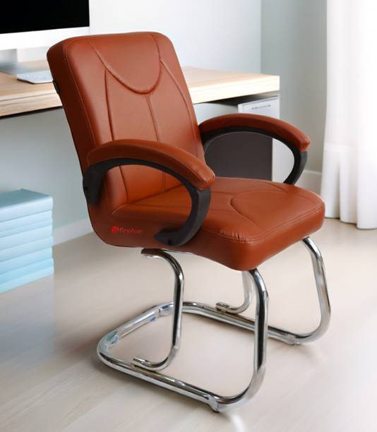APPLE FURNITURE Luxury visitor Chair Visitor Study Desk Chair Leatherette Office Arm Chair