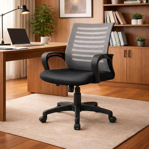MAESTRO SEATING SYSTEMS Home & Office Mesh with Fixed Handles -Comfortable Desk Office Fabric Office Adjustable Arm Chair