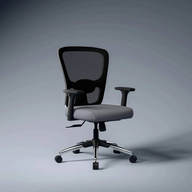 GREEN SOUL Jupiter Superb Mid Back Ergonomic Chair|Home, Office|Adj. Armrest|Lumbar Support Mesh Office Adjustable Arm Chair