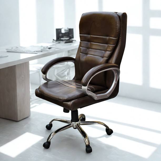 Flipkart Perfect Homes High Back Ergonomic Revolving Premium Finish Ultra Comfort Leatherette Office Arm Chair