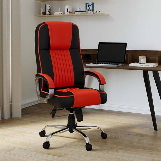 RM HOME Kinetic Z High Back Ergonomic Revolving Chair Fabric Office Adjustable Arm Chair