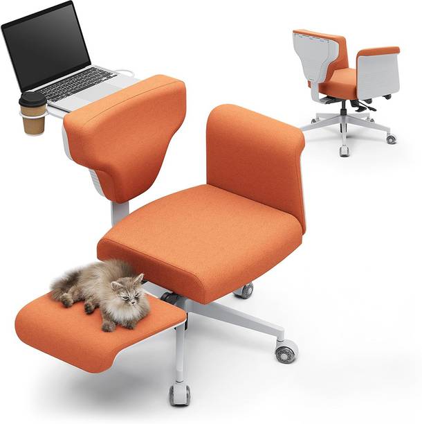 Drogo Freedom-X Multi-Position Cross Legged Office Chair for Work with Laptop Tray Mesh Office Executive Chair