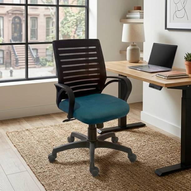 ACTIVA Jerry Executive Office & Study Chair|Adjustable Height & 360° Swivel Wheels| Leatherette Office Executive Chair