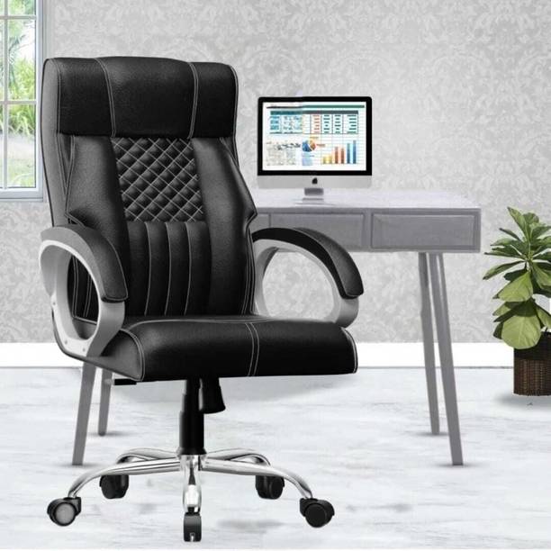 Mureeh Diego High Back Ergonomic Office Heavy Duty Metal Base Leatherette Office Executive Chair
