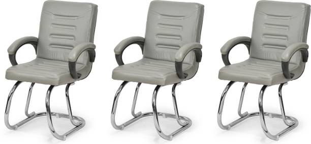 RATISON Comfortable seating Visitor/Study/Office home reception Chair Leatherette Office Arm Chair