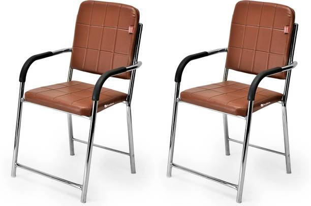 GOYALSON Chair Executive Office Visitor Chair Study Chair for Students with arm Rest Leatherette Office Visitor Chair