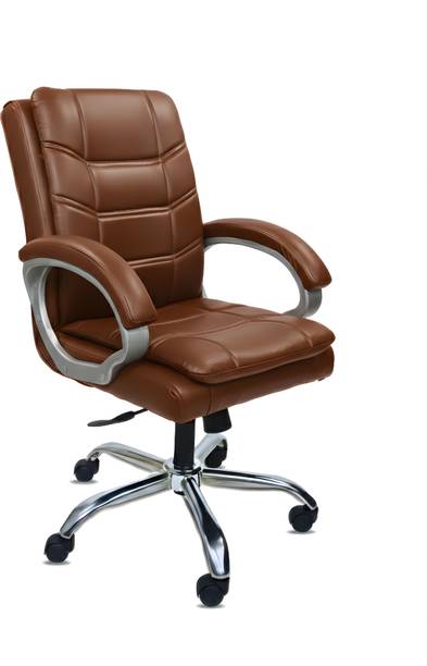 ACTIVA Executive Revolving Office Chair|Computer Desk Chair with Cushioned Seat & Back| Leatherette Office Executive Chair