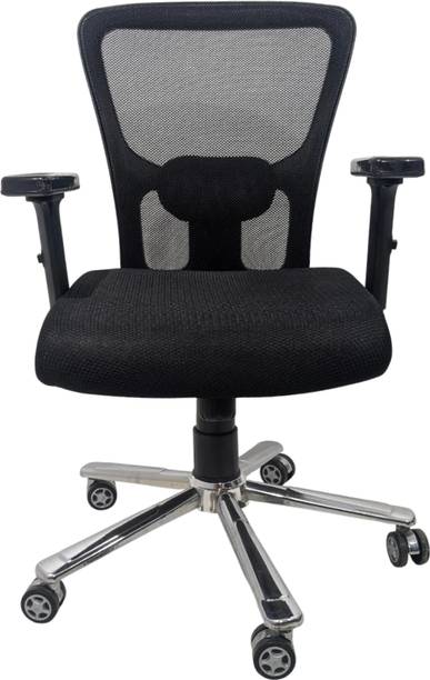 My Cubicles Revolving Chair for Students Study | Ergonomic Office Chair with Wheels for WFH Mesh Office Adjustable Arm Chair