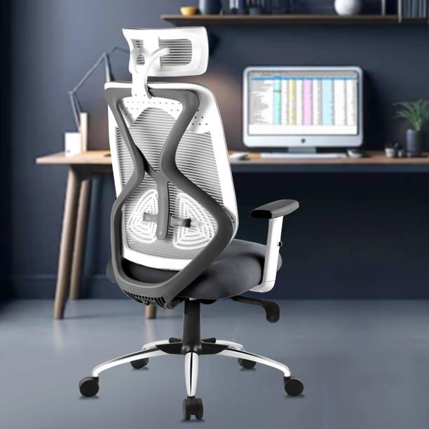 CHAIRTECH Hurricane High Back Ergonomic Chair with Multi Synchro Mechanism Mesh Office Adjustable Arm Chair