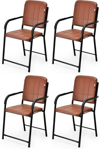 APPLE FURNITURE Office Essentials Visitor Chair Lightweight Stackable & Comfortable Seating Metal Dining Chair