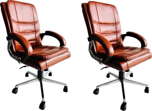 KITHANIA Ergonomic Home & Office Study Reception Executive Chair Leather Office Executive Chair
