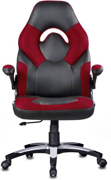 Adiko Stylish Gaming chair in Black / Red Leatherette Office Executive Chair