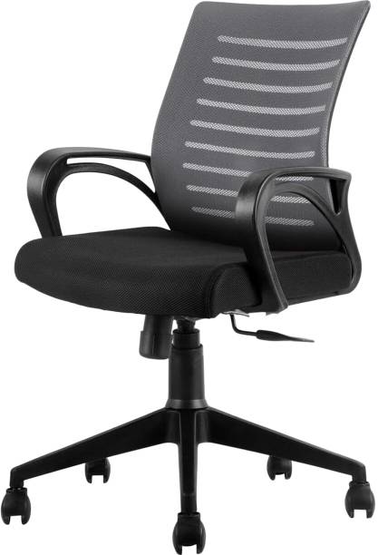 MAESTRO Home & Office Mesh Chair with Fixed Handles - Comfortable Desk Chair Fabric Office Arm Chair