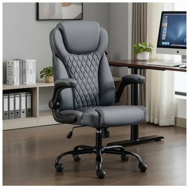 CHAIRTECH ® | High Back | Ergonomic | Home & Office Leatherette Office Adjustable Arm Chair