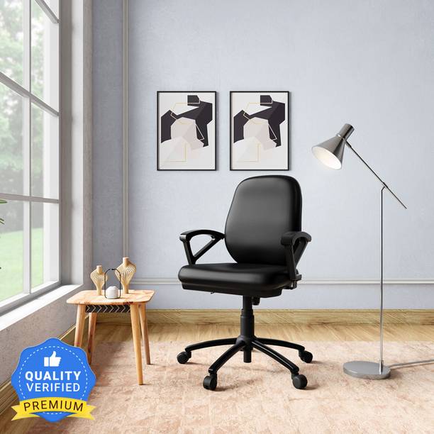 Godrej Interio Virtue Leatherette Office Arm Chair